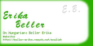 erika beller business card